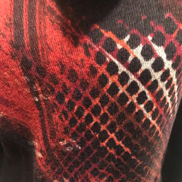 Vex Collection cowl neck sweater dark orange/black - Picture 10 of 16